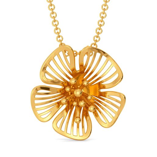 Floral Flock Gold Pendants
