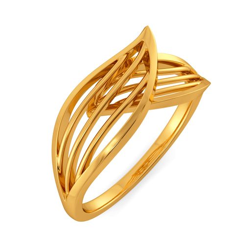 Petal Play Gold Rings