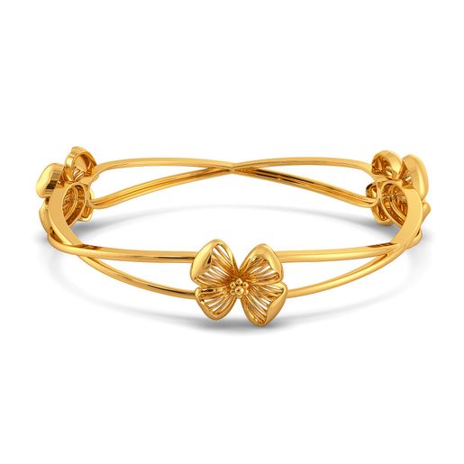 Flower Afar Gold Bangles
