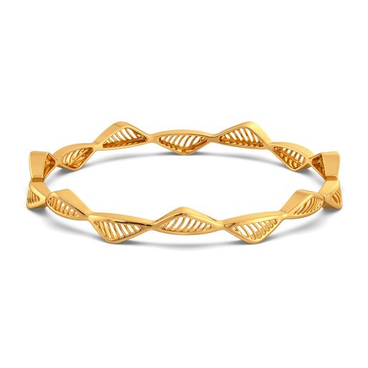 Pair A Petal Gold Bangles