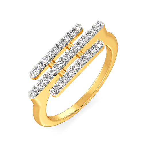 Dramatic Fringe Diamond Rings