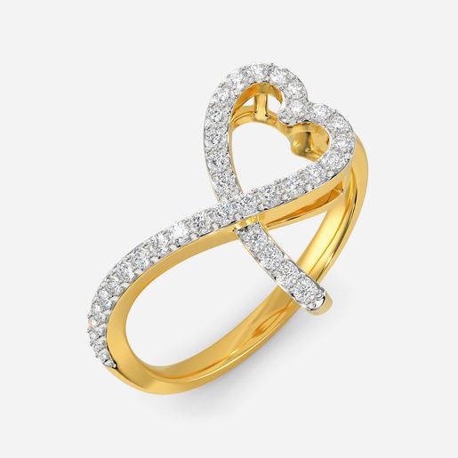 Glass Hearts Diamond Rings