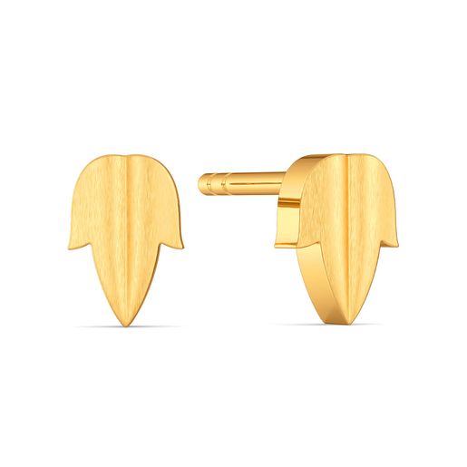 Leaf of Faith Gold Earrings