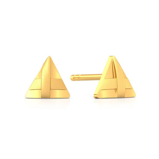 Triangle Trippin' Gold Earrings