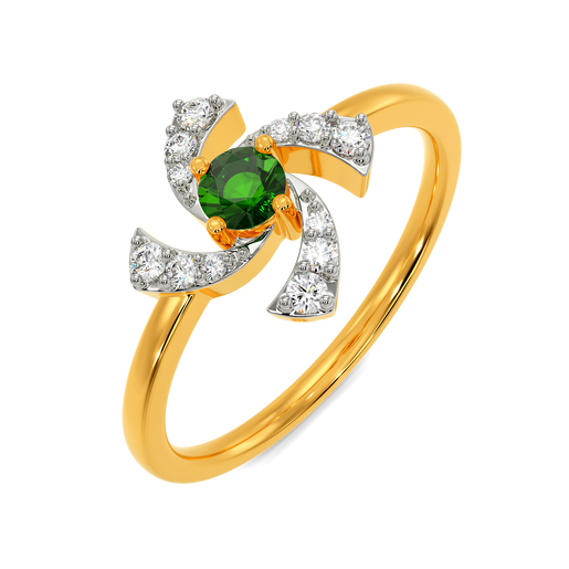 Green Essence Diamond Rings