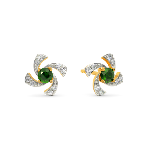 Green Essence Diamond Earrings