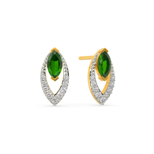 Green Bliss  Diamond Earrings
