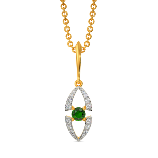 Green Symphony Diamond Pendants