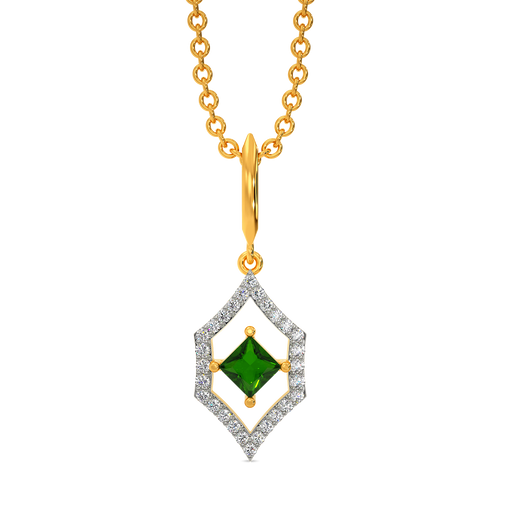 Green At Heart Diamond Pendants
