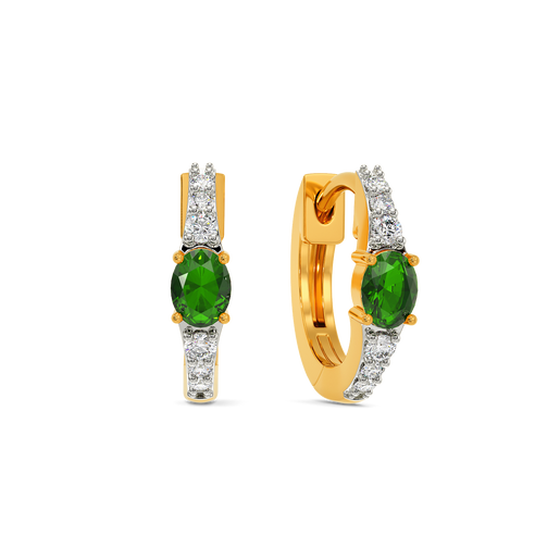 Green Zen Diamond Earrings
