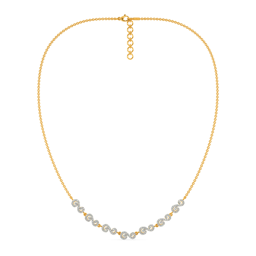 Swirling Elegance Diamond Necklaces