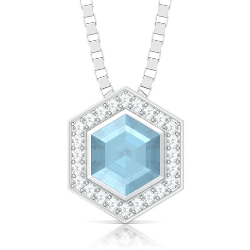 Belle in Blue Diamond Pendants