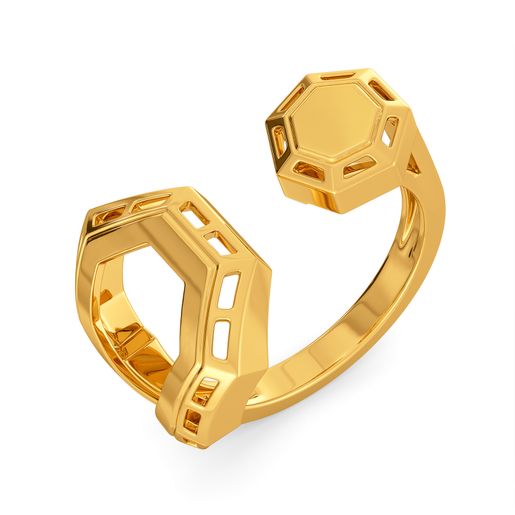 Angle Appeal Gold Rings