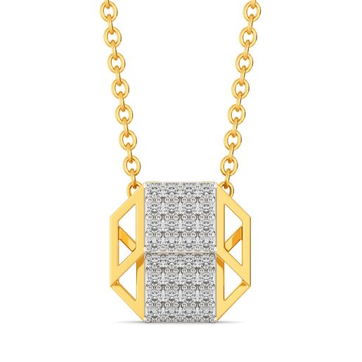 Parallel Points Diamond Pendants