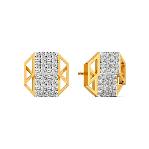 Parallel Points Diamond Earrings