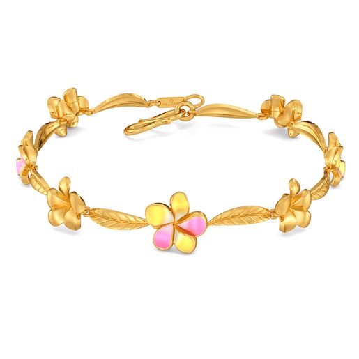 Frangipani Gold Bracelets