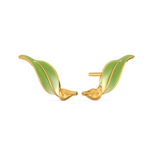 Leaf Land Gold Earrings