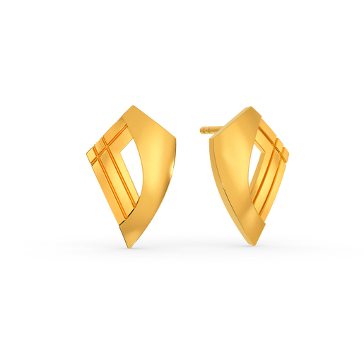 School Nostalgia Gold Earrings