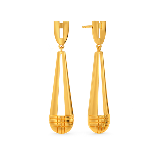 School Ready Gold Earrings
