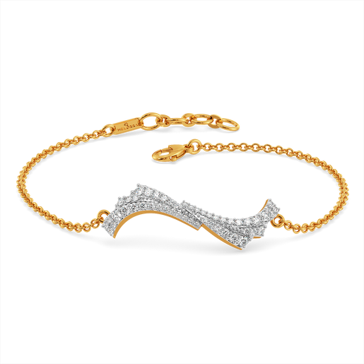 Ethereal Fold Diamond Bracelets