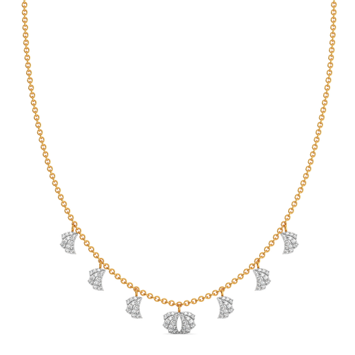 Ethereal Fold Diamond Necklaces