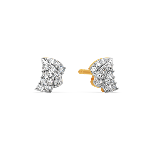 Ethereal Fold Diamond Earrings