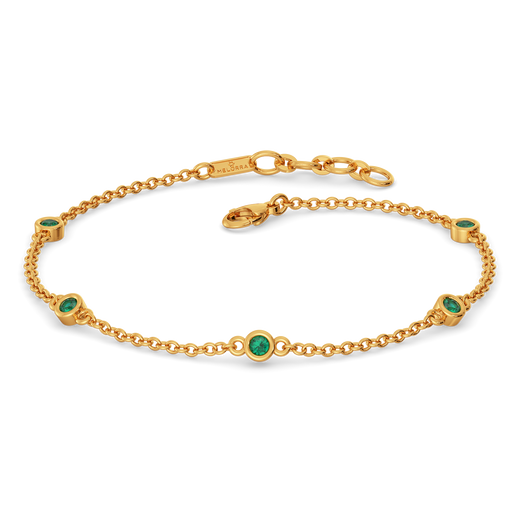 Emerald Orbit Gemstone Bracelets