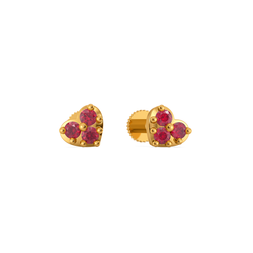 Ruby Clusters Gemstone Earrings
