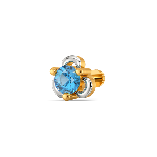 Topaz Gleam Gemstone Nose Pins