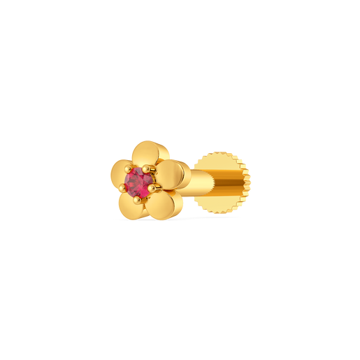 Ruby Spark Gemstone Nose Pins