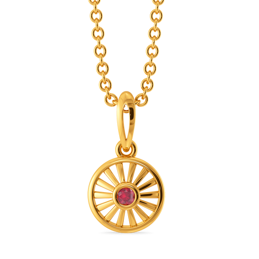 Rosé Halo Gemstone Pendants