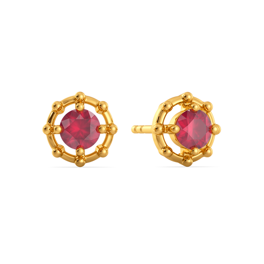Azure Square Gemstone Earrings
