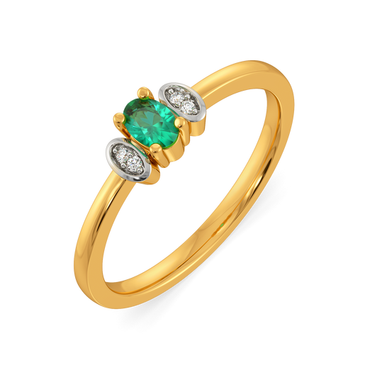 Trinity Emerald Diamond Rings