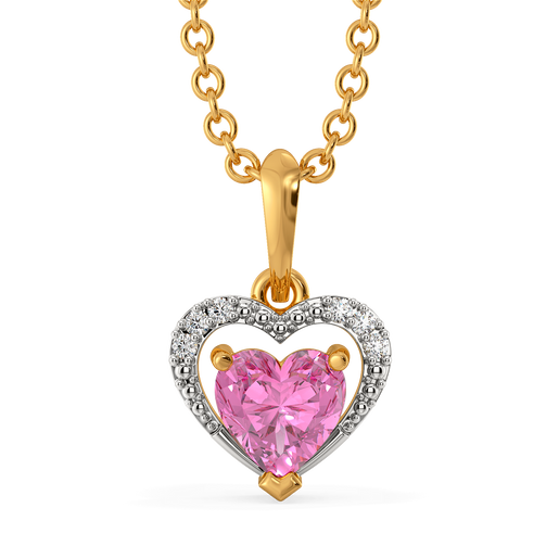 My Heart is Pink Diamond Pendants