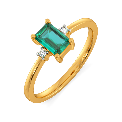 Emerald Axis Diamond Rings