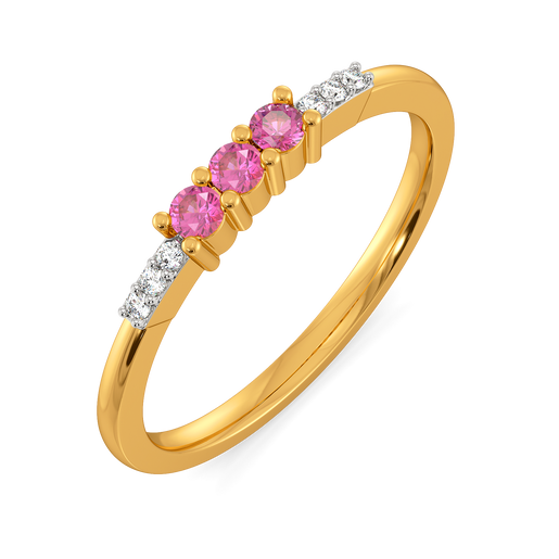 Rose Halo Diamond Rings