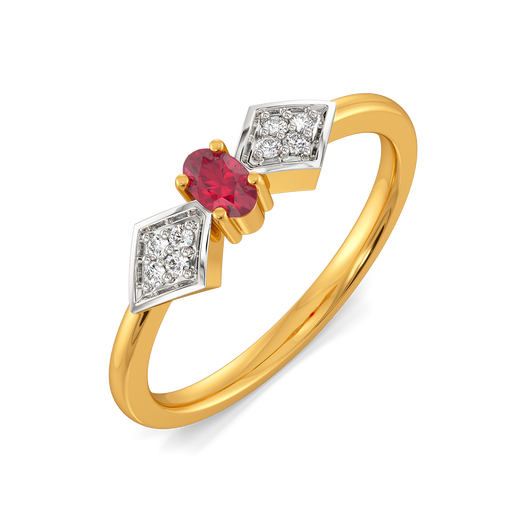 Crimson Radiance Diamond Rings