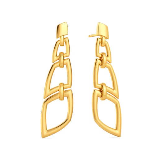 Vintage Escape Gold Earrings