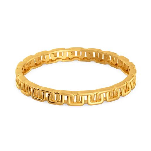 Semi Punk Funk Gold Bangles