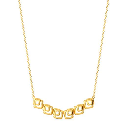 Distort the Pop Gold Necklaces