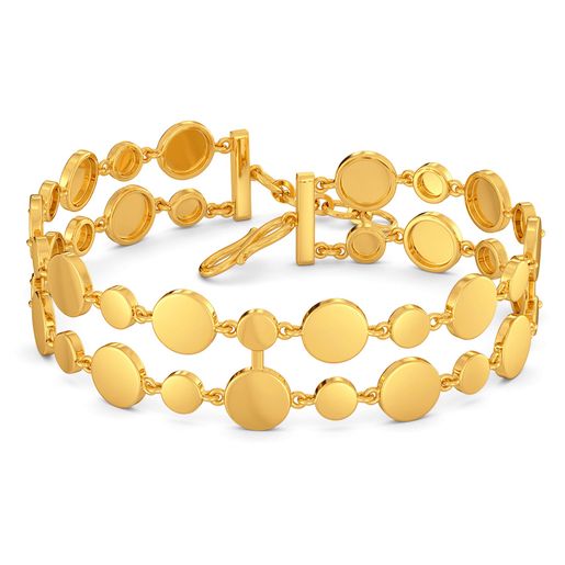 Stream the Gleam Gold Bracelets