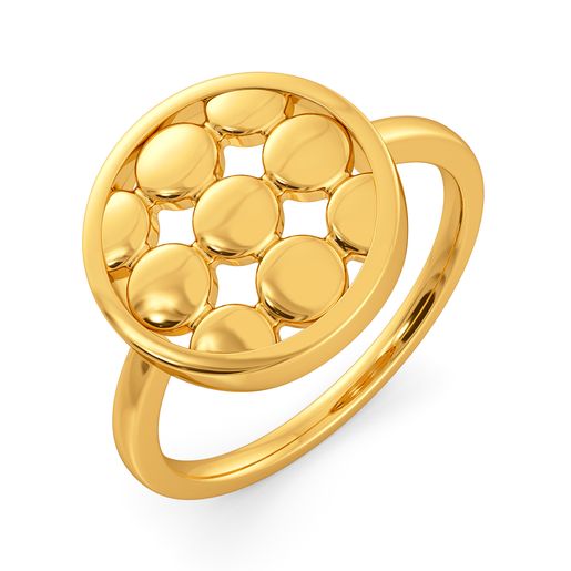 Guilded in Glitter Gold Rings