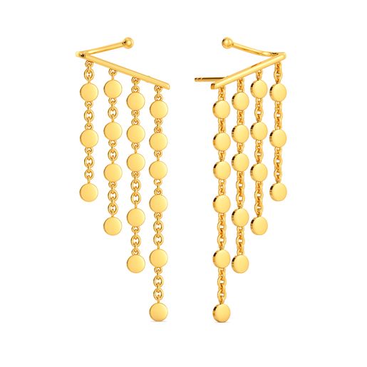 Gold Showers Gold Earrings