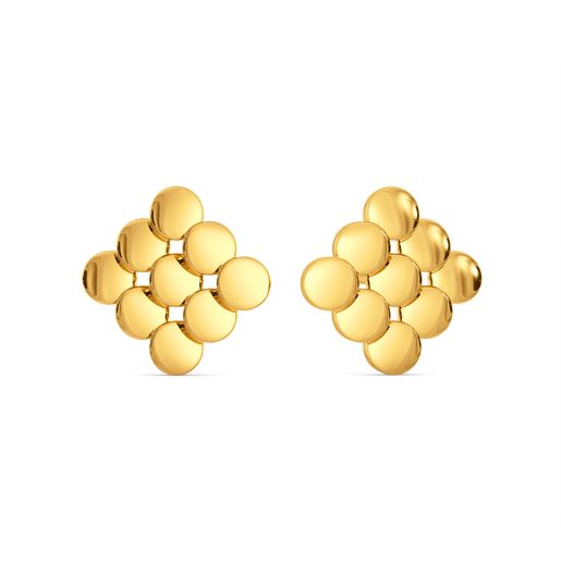 Manhattan Glitz Gold Earrings