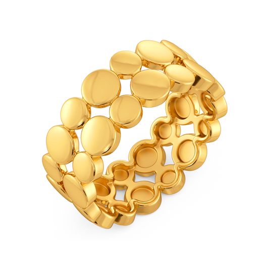 Sway with Sequins Gold Rings