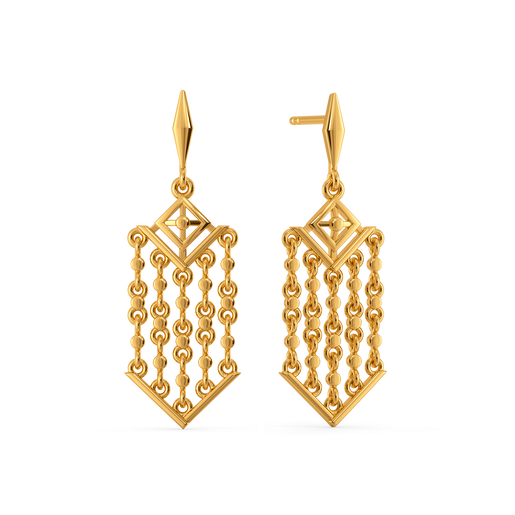 Sparkle Sway Gold Earrings