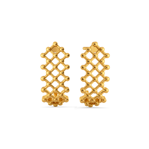 Lustre Drop Gold Earrings