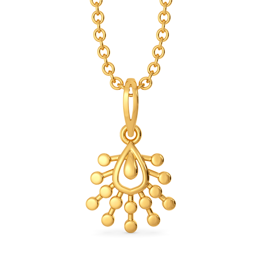 Lustre Drop Gold Pendants