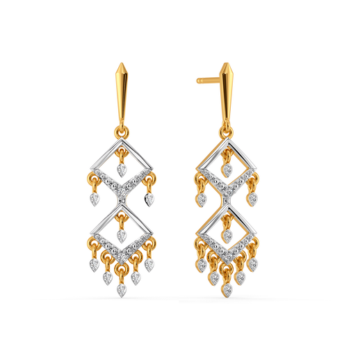 Glistening Diamond Earrings