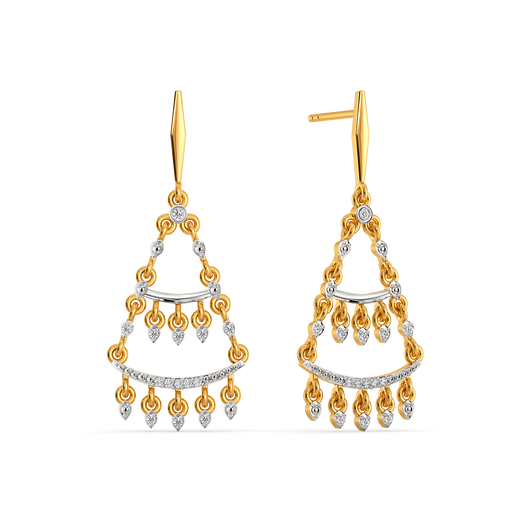 Glimmering Diamond Earrings